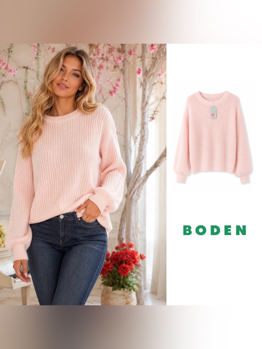 NEW Boden Francesca Jumper Knit Sweater
